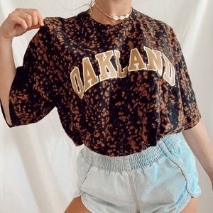 Oakland Reworked Acid Wash Oversized Tee